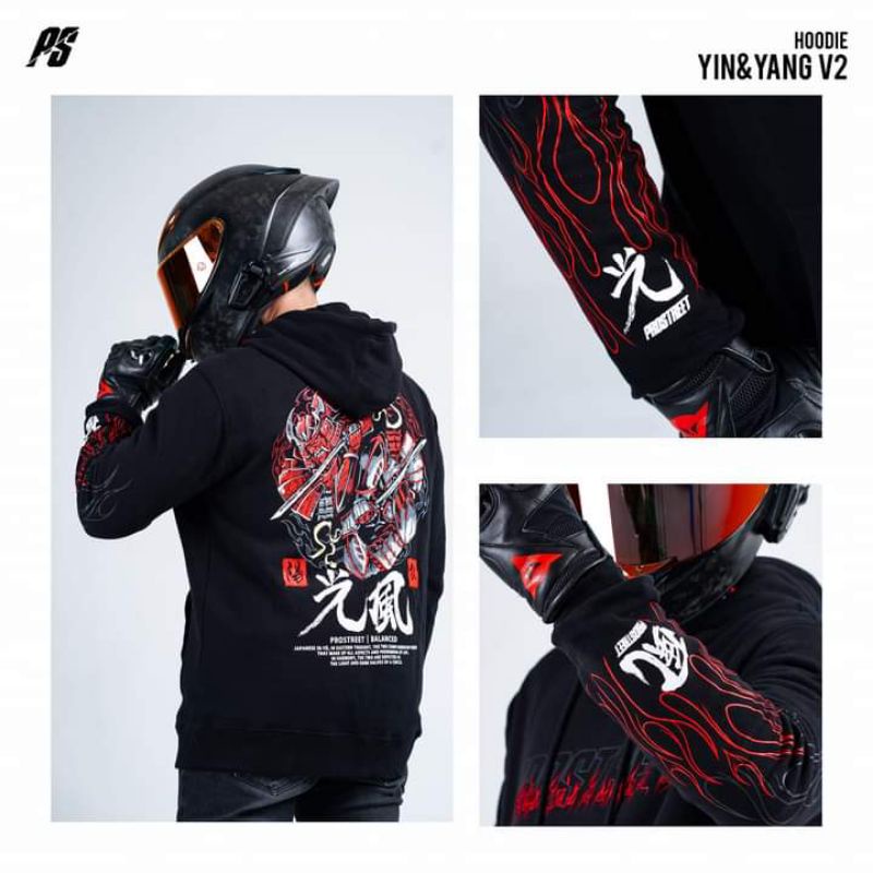 HOODIE PROSTREET YINYANG V2 SIZE S NEW SEGEL ORIGINAL