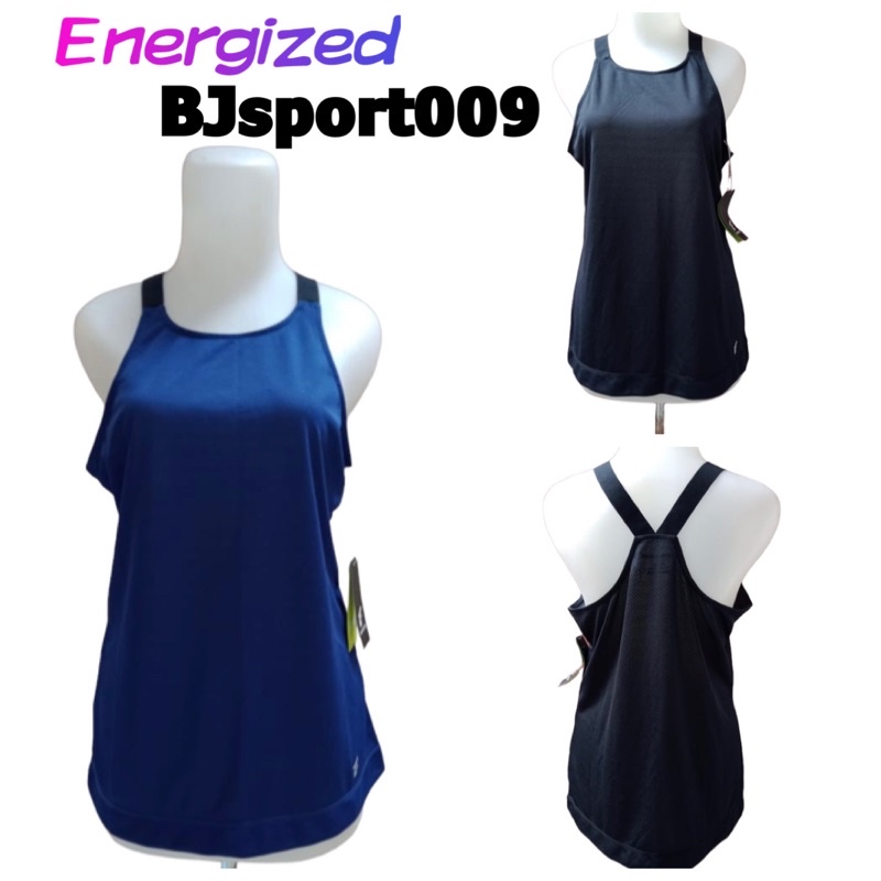 BJsport009 energized baju singlet sport olahraga free size