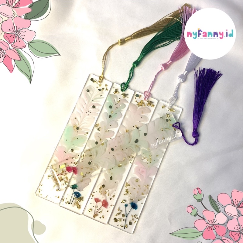 

Resin Bookmarks / Pembatas buku