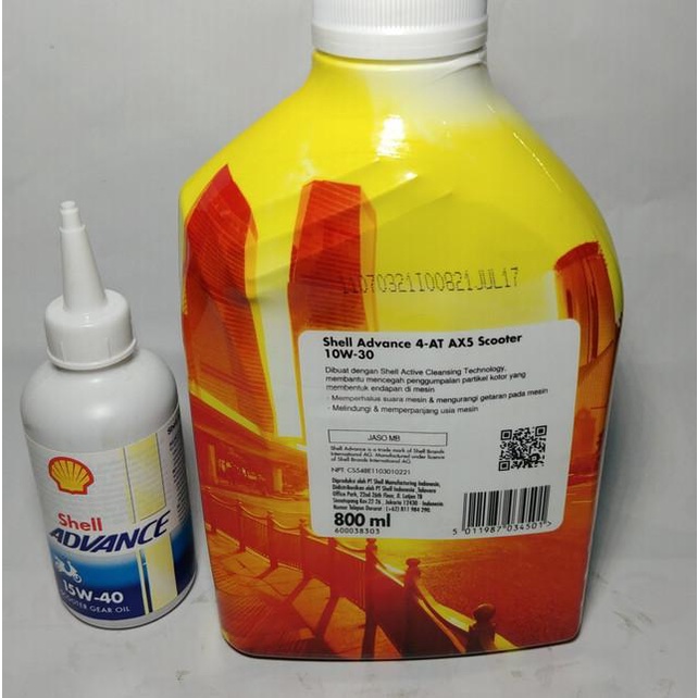 Oli Shell Ax5 Matic 0.8 L Dan Oli Gardan Shell