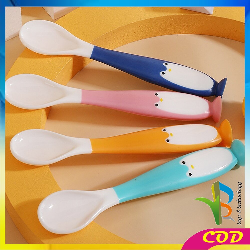 RB-C345 Sendok Garpu Makan Bayi Sensor Suhu Panas / Sendok Makan Bayi Sensor Panas / Alat Makan Set MPASI Bayi