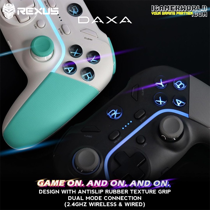 Jual Rexus Daxa Asteria AX1 / AX1 Wireless/Wired Gamepad / Joystick