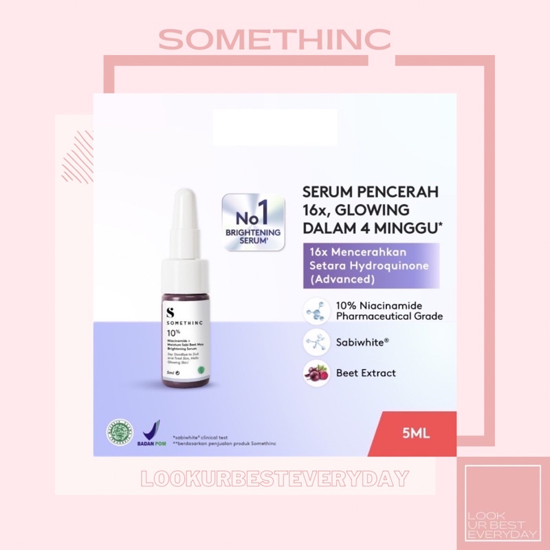 SOMETHINC Mini Size 10% Niacinamide + Moisture Sabi Beet Max Brightening Serum 5 ml