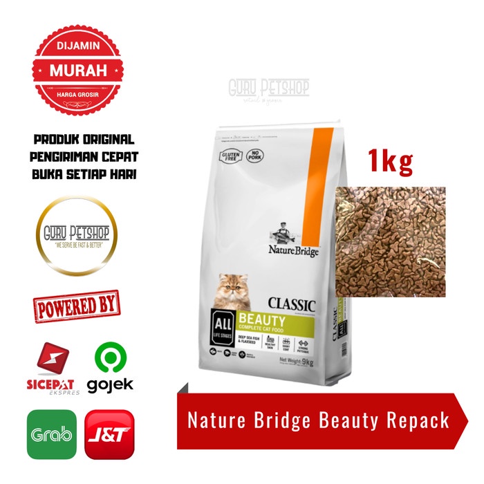 Nature Bridge Beauty Cat Food All Stages 1kg Nature Bridge Beauty Cat