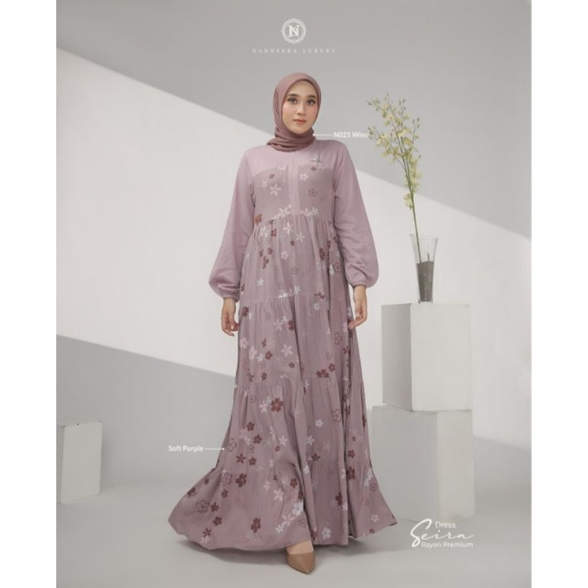 READY SIERA DRESS BY NADHEERA LUXURY SIZE M LD 96