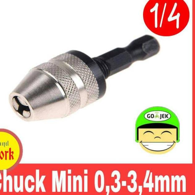 Chuck Kepala Bor Mini Adaptor Bor Keyless Electric Drill