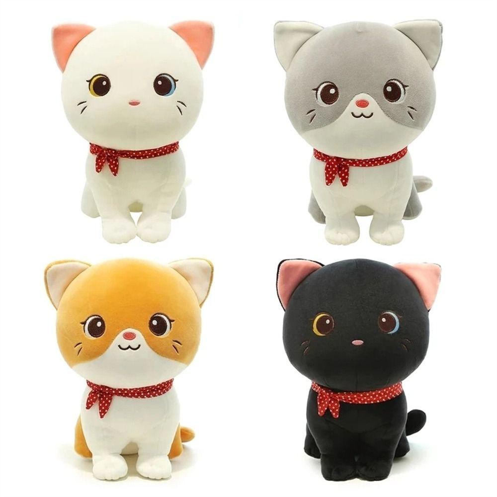 Nickolas1 Kucing Boneka Plush Hadiah Ulang Tahun Anak Laki-Laki Perempuan Boneka Kucing Lucu 24 cm Lembut Simulasi Hewan