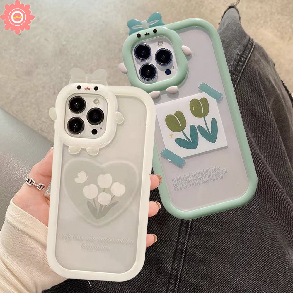 Soft Case Desain Hati Bunga 3D Untuk IPhone 11 12 13 7 8 6 6s Plus 14 Pro MAX 14 Plus XR X XS MAX SE 2020