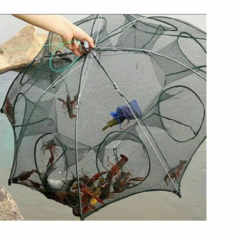 COD - HZ - Jaring Payung Bubu 6 Lobang Perangkap Bubu Payung Alat Jaring Pancing Jala Ikan Udang Kep