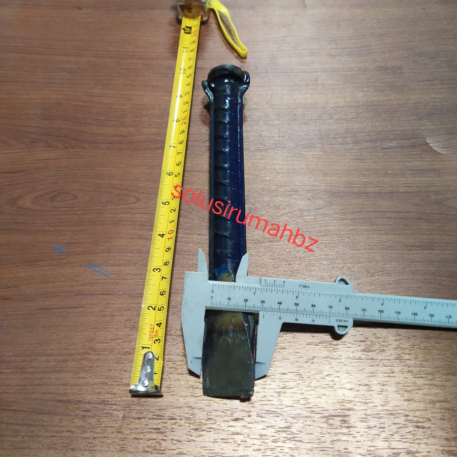 BETEL ULIR AS PIPIH ¾ 25CM KWA BIRU BESI BULAT ATAS PER BAJA pahat