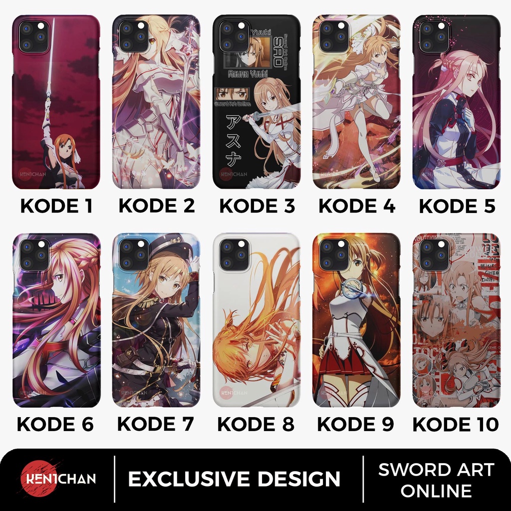Custom Case ASUNA 2 Sword Art Online SAO Anime