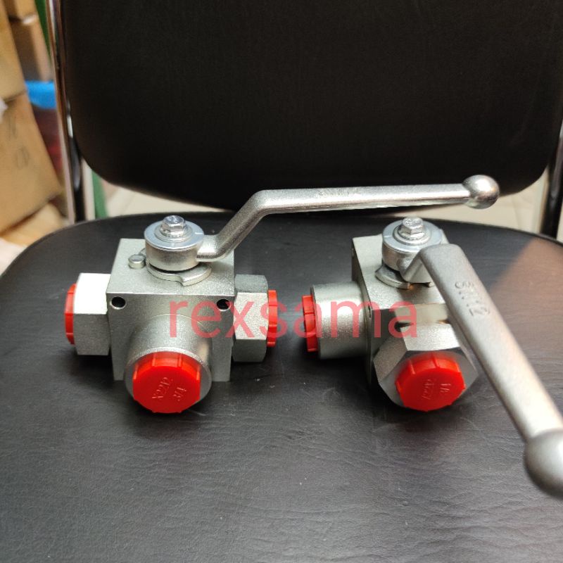 3/4 inch 3WAY BALL VALVE HIGH PRESSURE HIDROLIK L-TYPE OLY