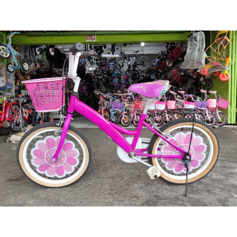 sepeda anak 18 family lillies repaint