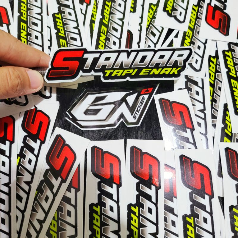 Jual stiker viral sticker kata2 Standar tapi enak | Shopee Indonesia