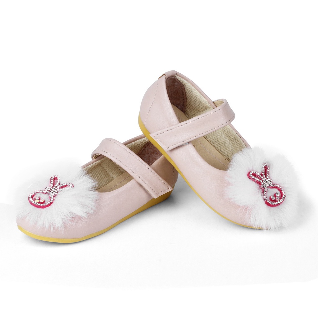 Sepatu Anak Perempuan Balet Usia 1 2 Tahun Gambar Rabbit RDN Ivory