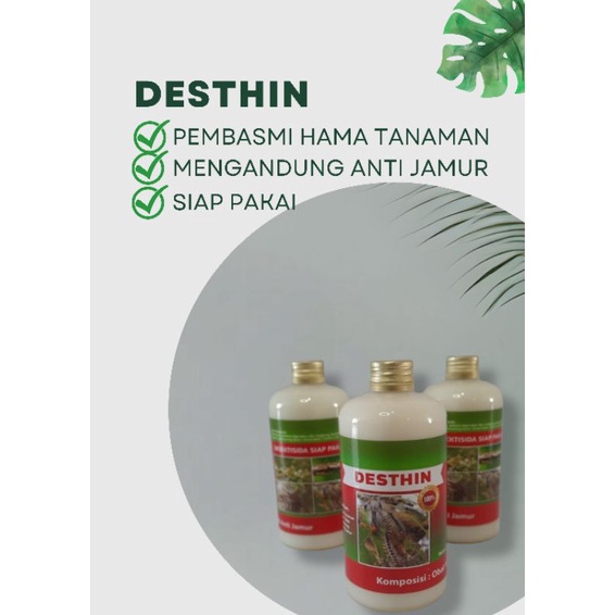 Jual Desthin Obat Hama Tanaman Ulat Kutu Putih Jamur Hama Daun