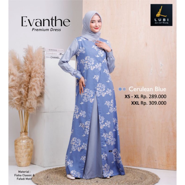 Baju Gamis merk lubi evanthe