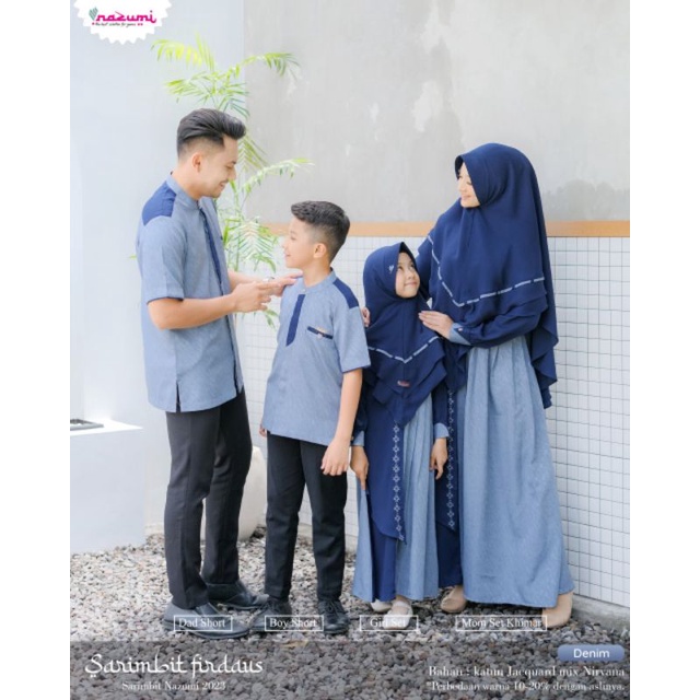 ready STOCK sarimbit  firdaus family by Nazumi (pre-order)
