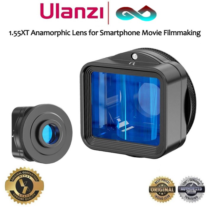 Ulanzi 1.55XT Anamorphic Lens for Smartphone Movie Filmmaking