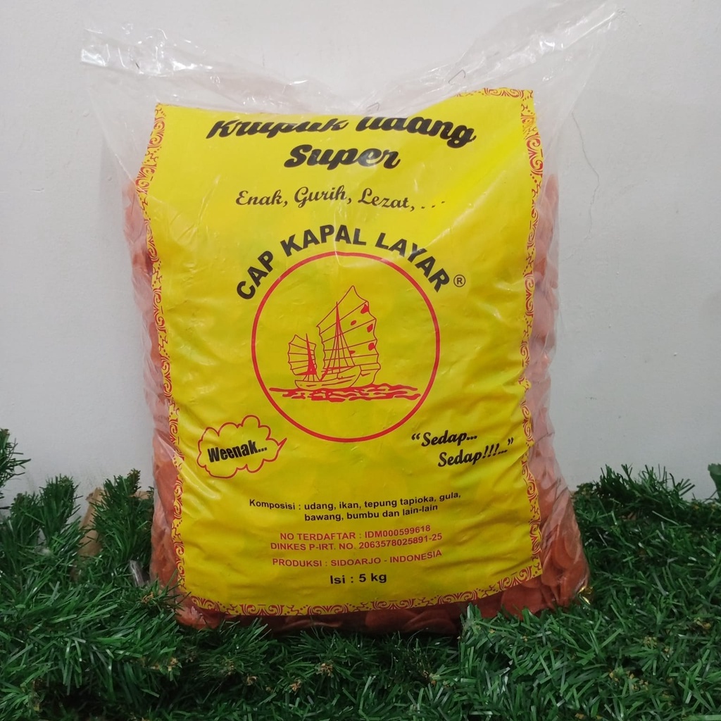 

kerupuk sari udang orange cap kapal layar 5kg