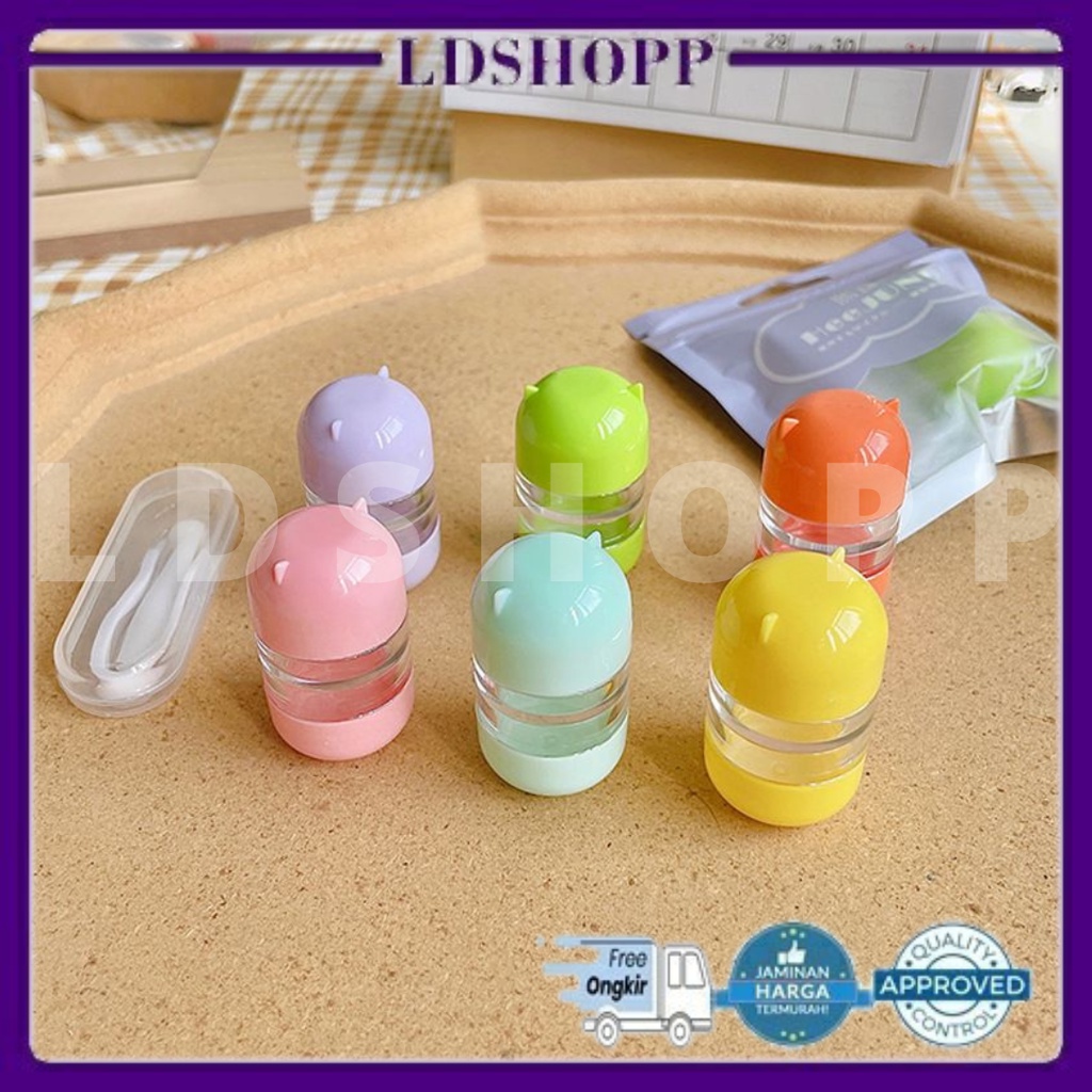 LDS CL6 Case Lensa Mini Softlens/Wadah Soflen Capsule/Case Soflens Capsul Motif Lucu/Travelkit/Import Harga Terjangkau