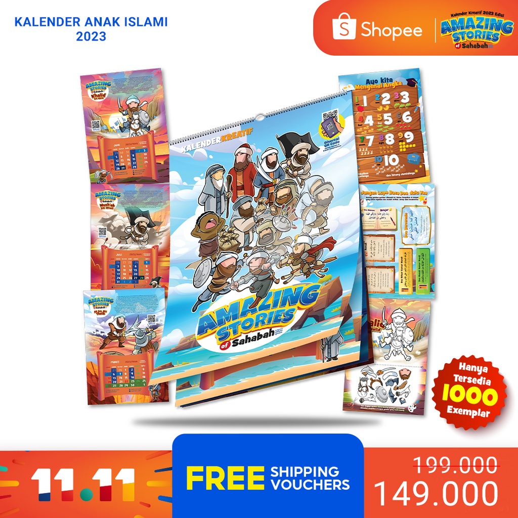 Kalender 2023 Amazing Stories [Bonus lembaran mewarnai]