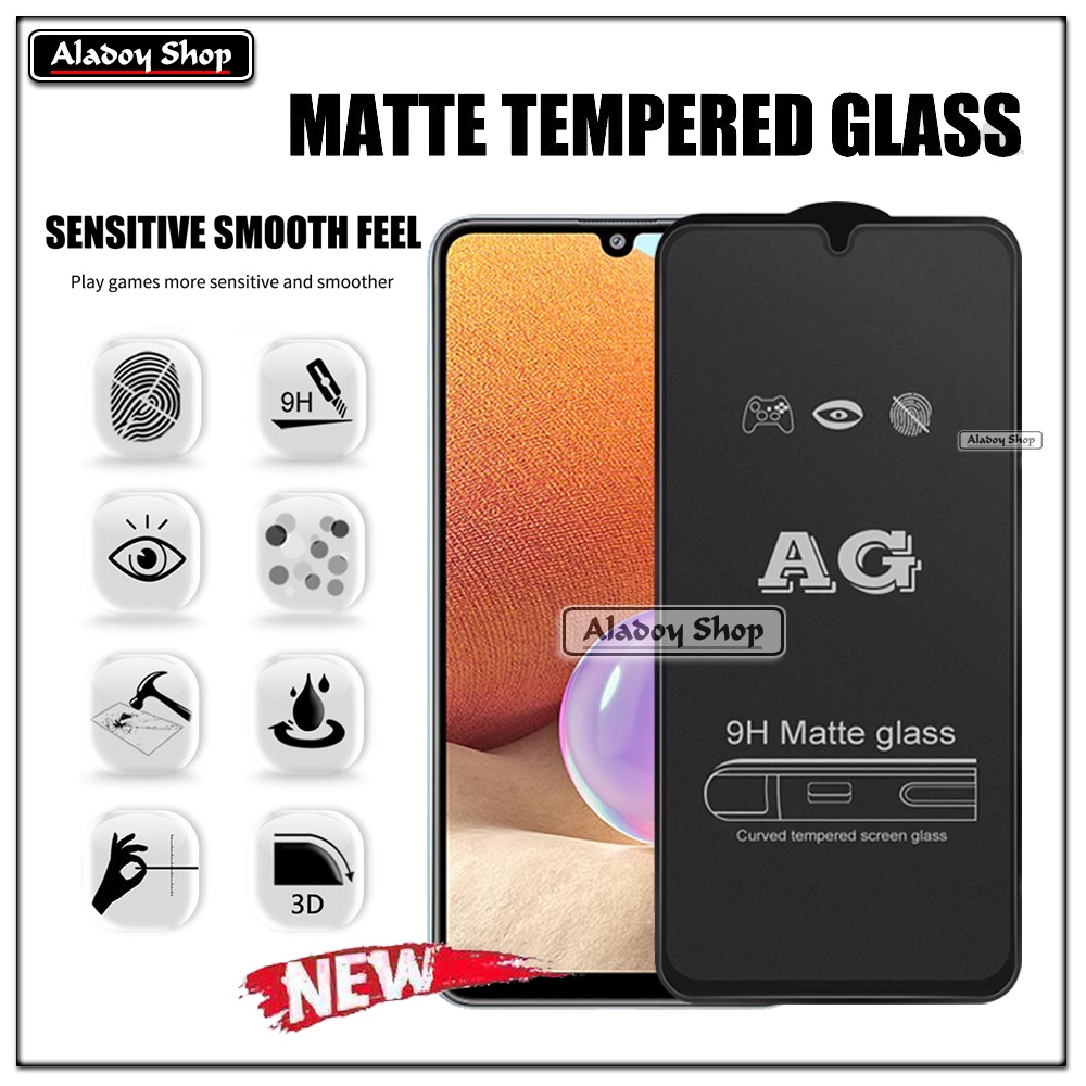 Samsung A32 4G PAKET 2IN1 Tempered Glass Matte Anti Glare Full Layar dan Tempered Glass Kamera