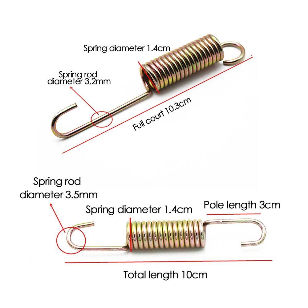 R-FLOWER 2pcs Kaki Penyangga Stand 2gaya Bagian Kendaraan Elektrik Scooter Bracket Spring Spring Tarik Reed