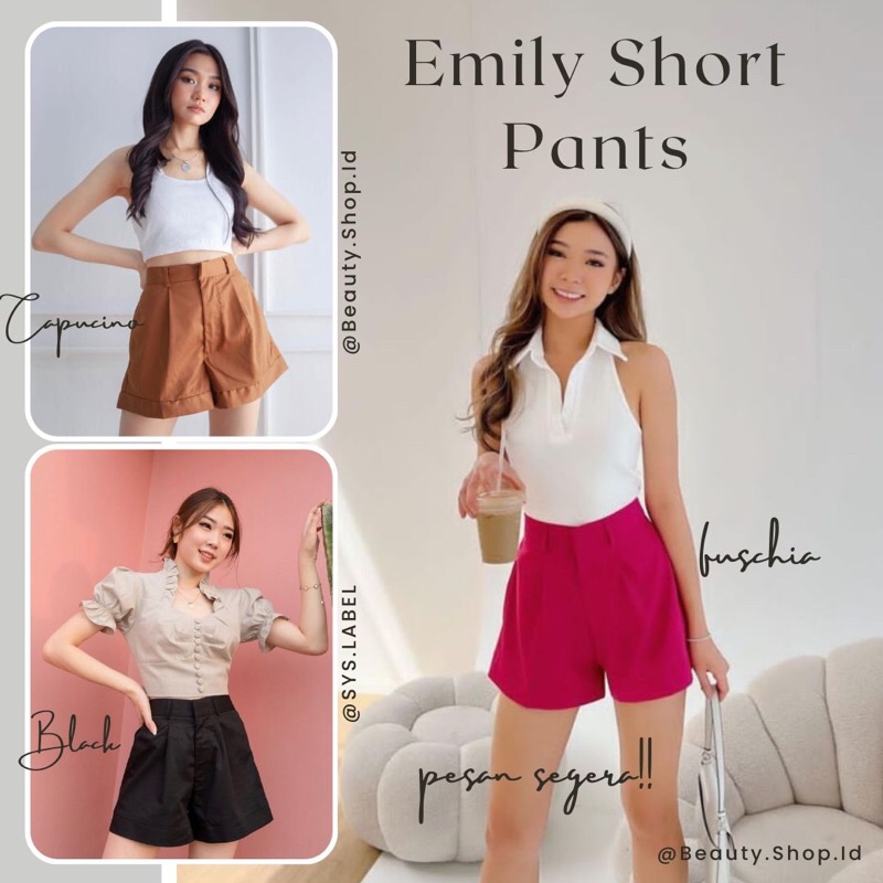 [SYS.LABEL] Emily Short Pants - Celana Pendek Wanita