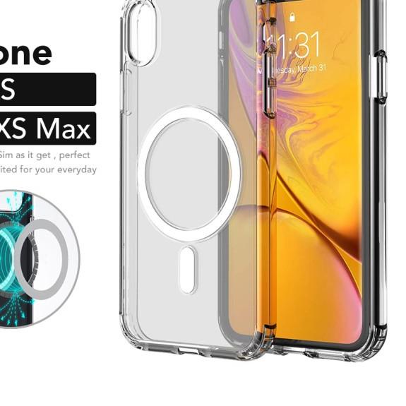 MagSafe Case iPhone X XS XR XS MAX Clear Hybrid Bumper Casing - iPhone XR, MagSafe Case