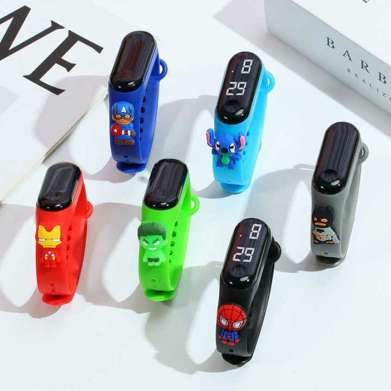 Jam Tangan Digital Anak Versi Korea Tahan Air Karakter