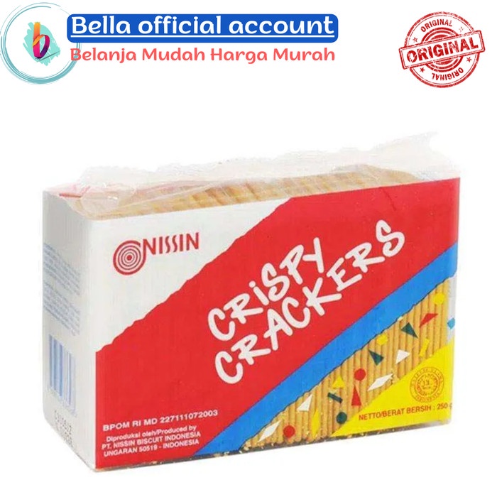 

Nissin Crispy Crackers Biskuit 225 gr