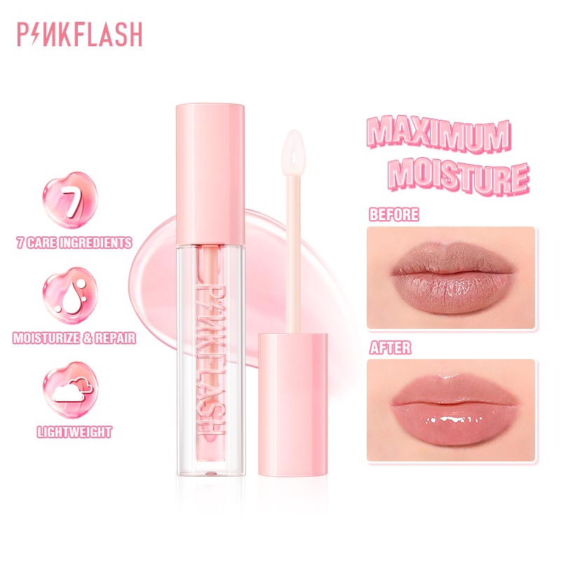 PINKFLASH Lip Oil Lip Balm Repair Reduce Lip Wrinkles Lip care PF-L12