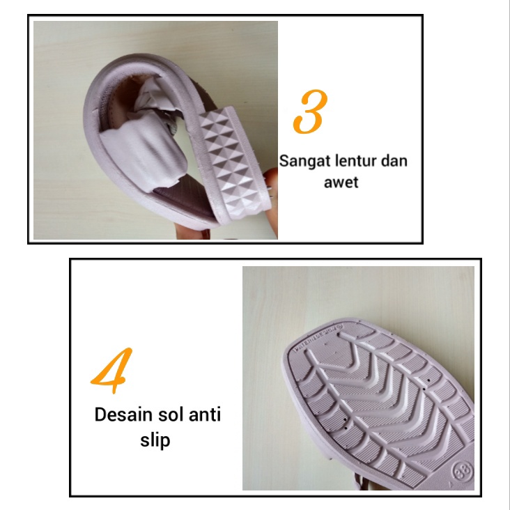 sogo NEW ERA LB 10047 Sandal Wanita Kerut Tali Belakang Sandal Slop Wanita Karet Sandal Wanita Casual Best Seller