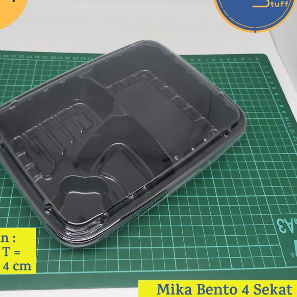 tray bento 4 sekat bintang / mika bento sekat 4