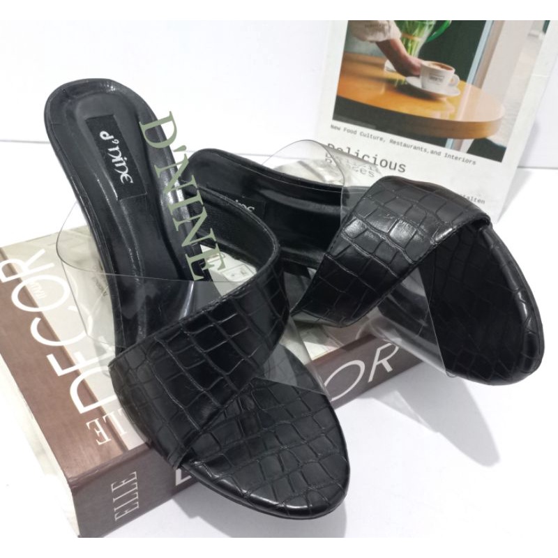 Sandal Wanita Sandal heels croco mika SH 13