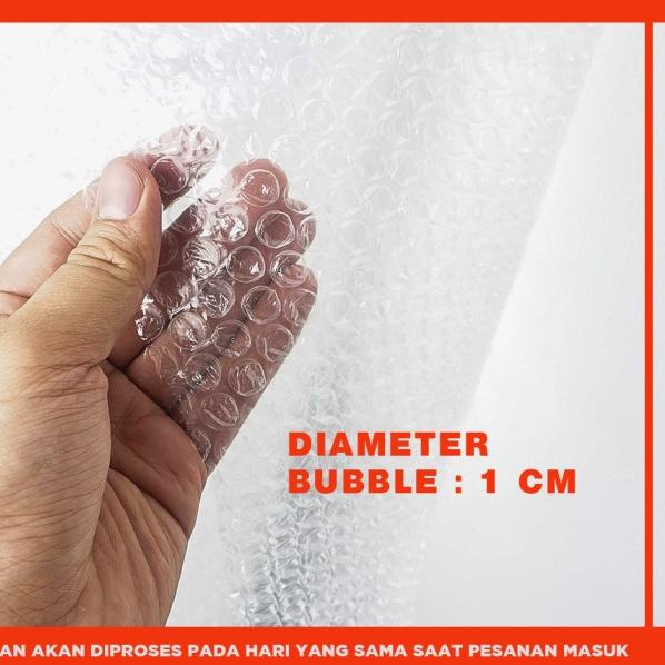 

BUBBLE WRAP MURAH ROLL 50 METER PUTIH BUBLE WRAP - DKM - MP ORANGE PUTIH