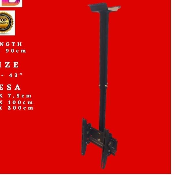 bracket tv gantung / braket tv gantung / bracket tv gantung plafon 43"