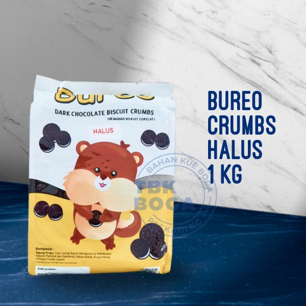 

Bureo Coklat ( Kasar, Halus / 1 kg ) Remahan Biskuit Crumbs Chocolate Cokelat Crumble