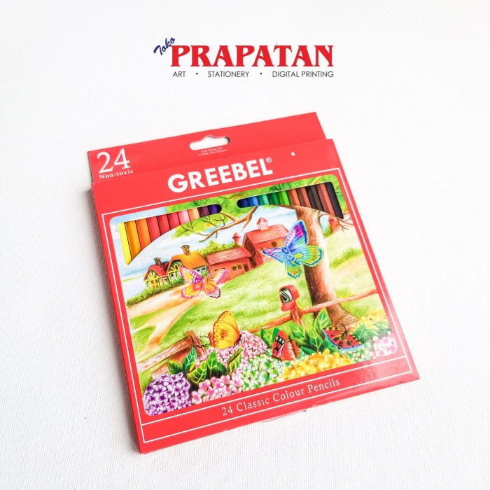 

[COD AKTIF] Pensil Warna Greebel 24 Warna / Classic Colour Pencils