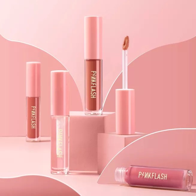 ❄️MATCHA❄️PINKFLASH LASTING GLOSSY - LIPGLOSS LIP CARE MOISTURIZING SHINE BPOM