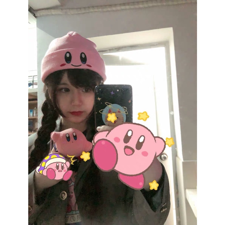 Topi Rajut Bahan Wol Warna Pink Gaya Korea