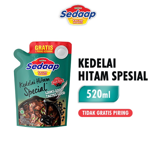 

SEDAAP Kecap Manis Kedelai Hitam Spesial Pouch 520ML