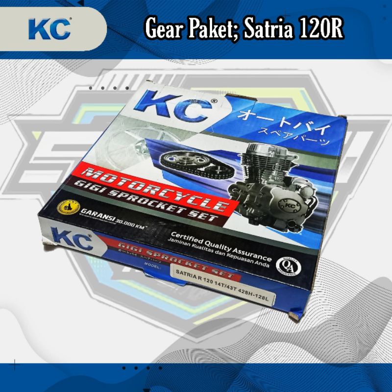 KC GEAR PAKET SATRIA 120R / SATRIA120 R (428H-43T-14T-128L)