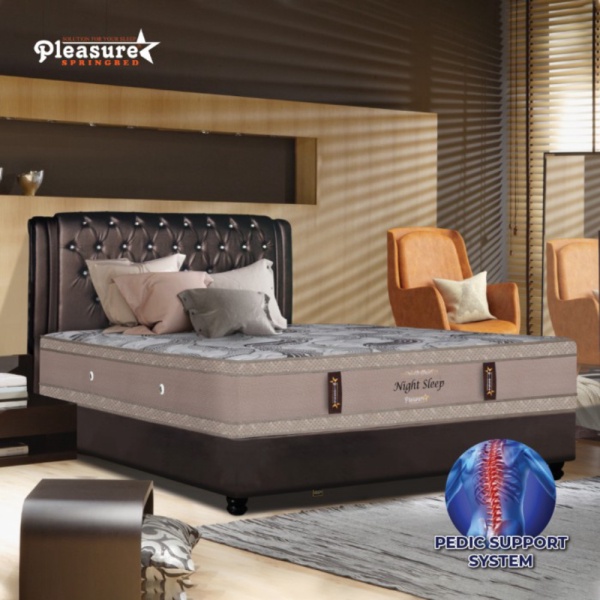 Jual tools SPRINGBED PLEASURE NIGHT SLEEP SOLUSI UNTUK TULANG PUNGGUNG -  Berkualitas
