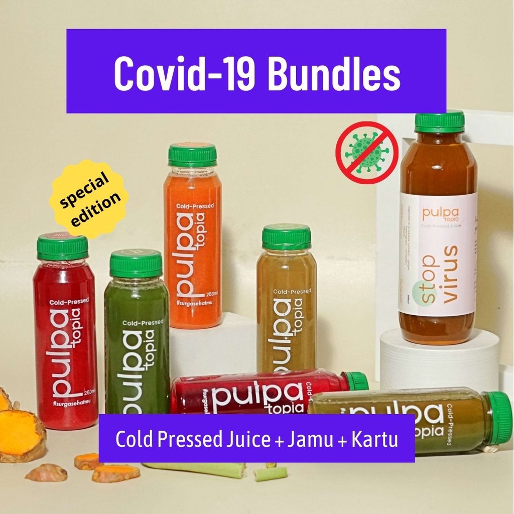 

COVID-19 CORONA ANTI-VIRUS ISOMAN BUNDLE Cold Pressed Juice Sehat Pulpatopia