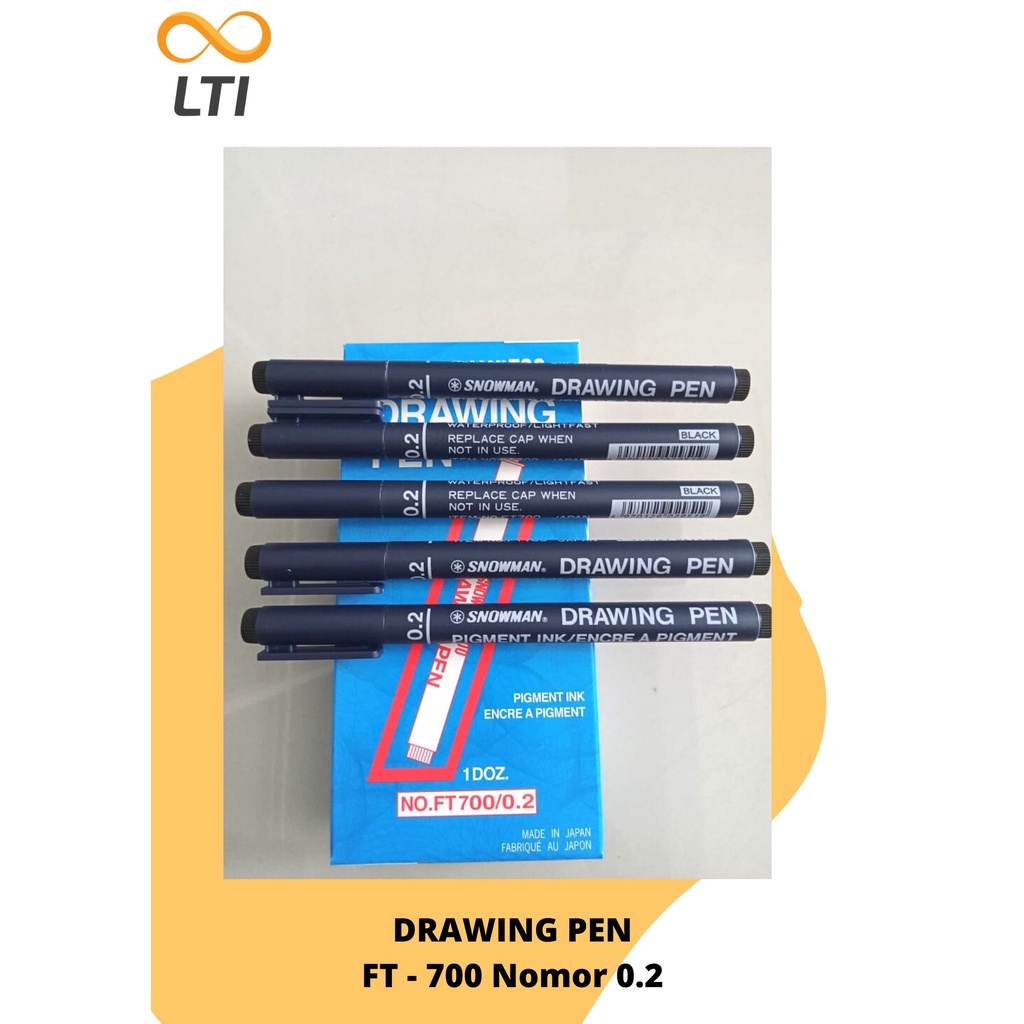 

Drawing Pen Snowman FT-700 UK. 0.2 - HEMAT