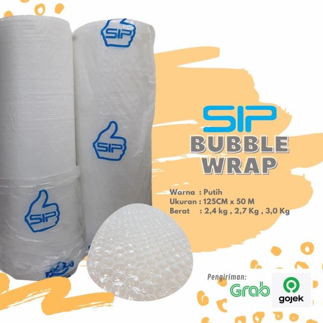 

Plastik Bubble Wrap SIP 125 cm x 50 m Cileungsi - Hitam, SIP +/- 2,7 kg