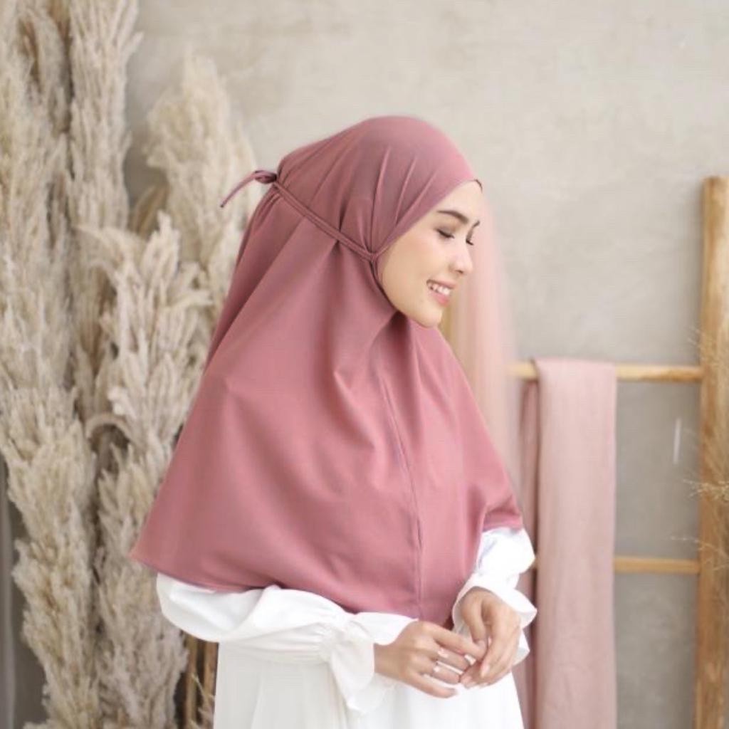 jilbab instan Bergo Maryam Bahan Diamond