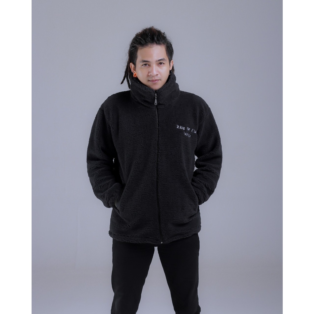 Sherpa jaket bulu fleece / jaket sherpa bulu pria / jaket bulu tebal / jaket pria / KING OF CLOTH